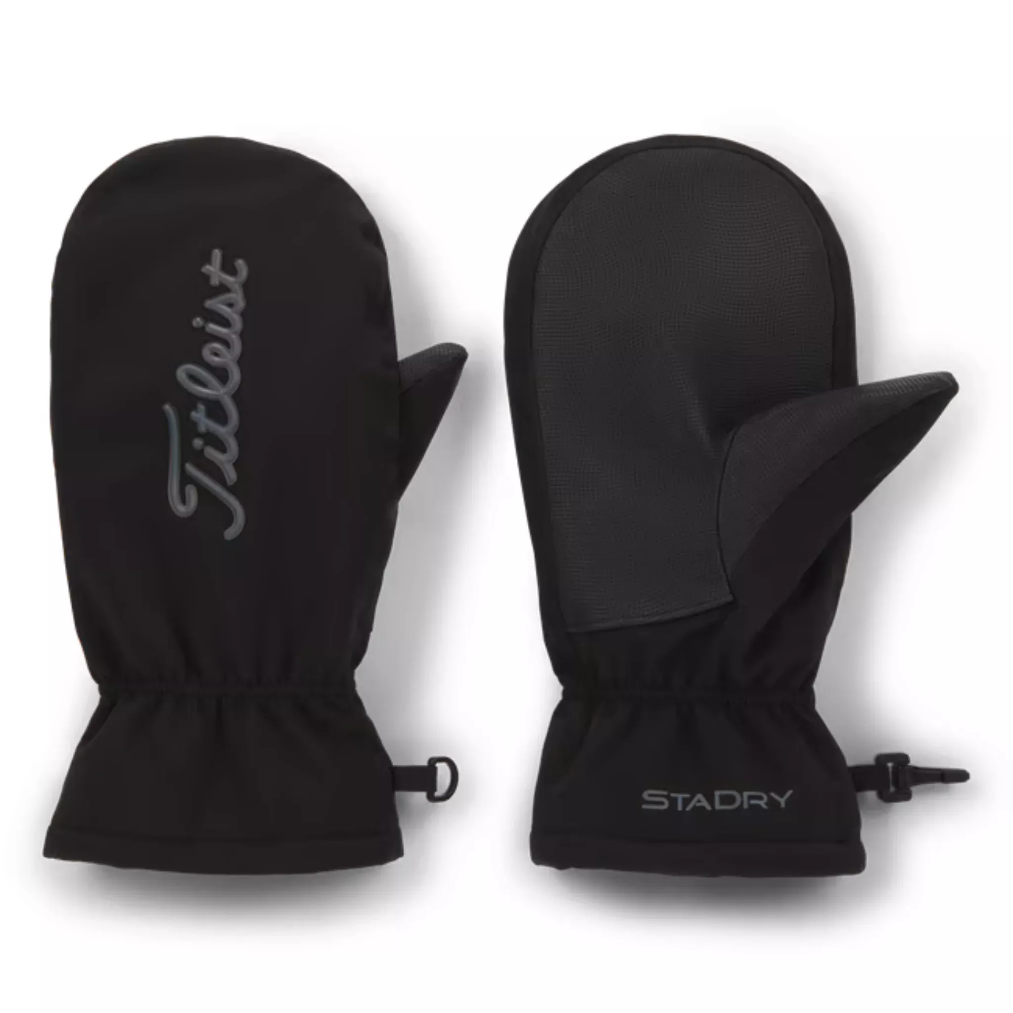 Titleist StaDry Cart Mitts | Black/Charcoal