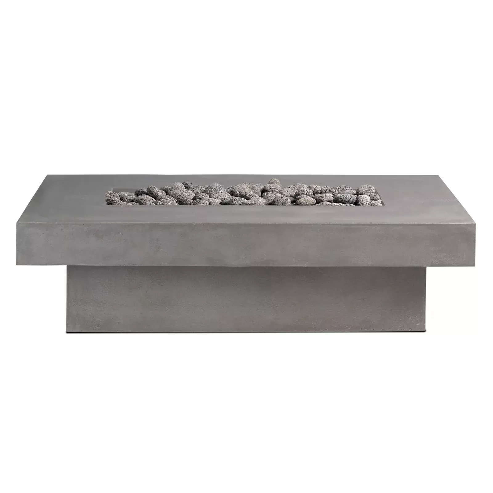 Toplina - Rectangular Concrete Fire Pit Table