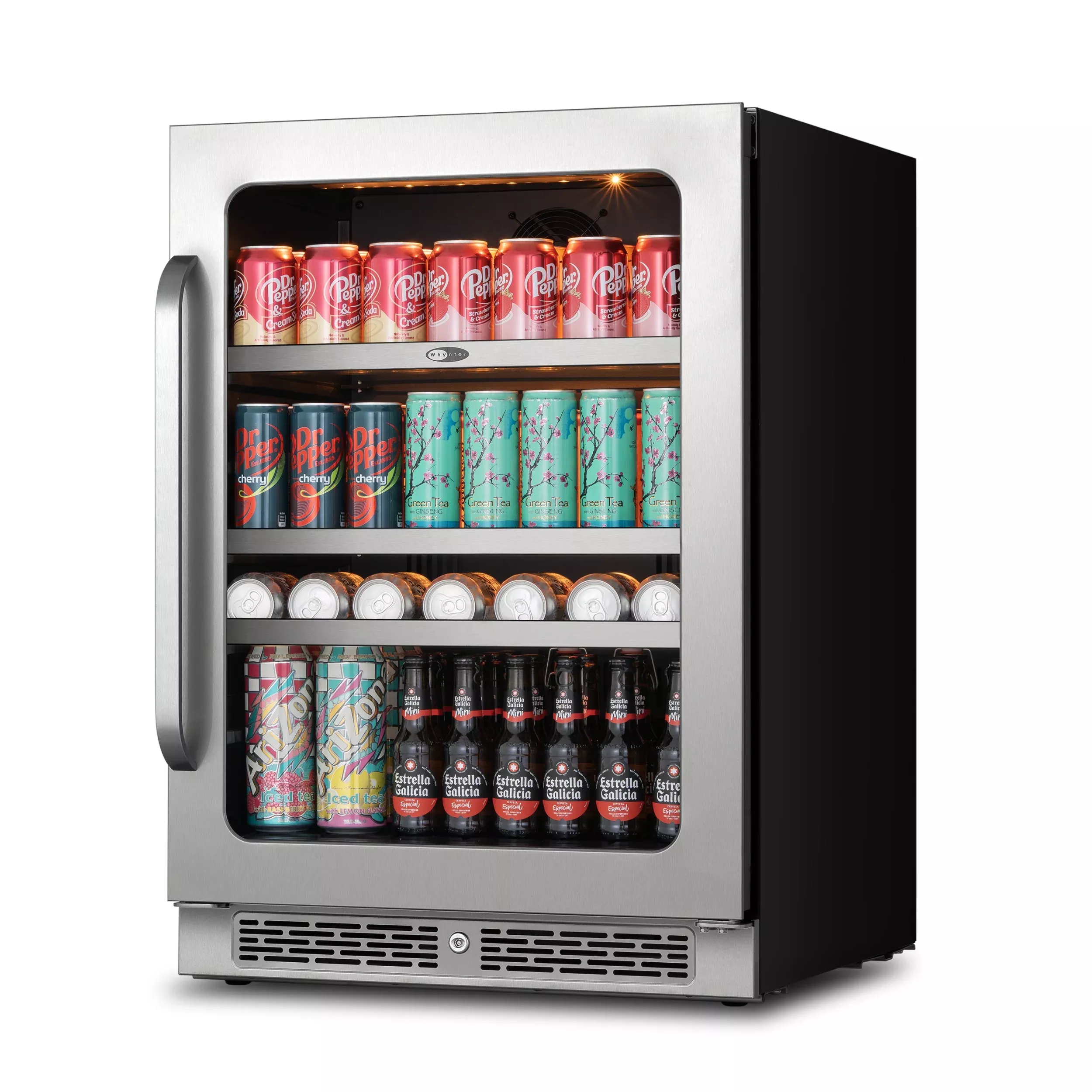 Whynter BSR-140SB 24" Built-In Undercounter Beverage Refrigerator - 166 Can