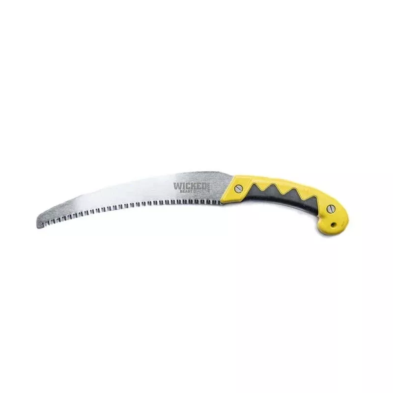 Wicked Tough Beast Large Curved Blade Hand Saw with Sheath