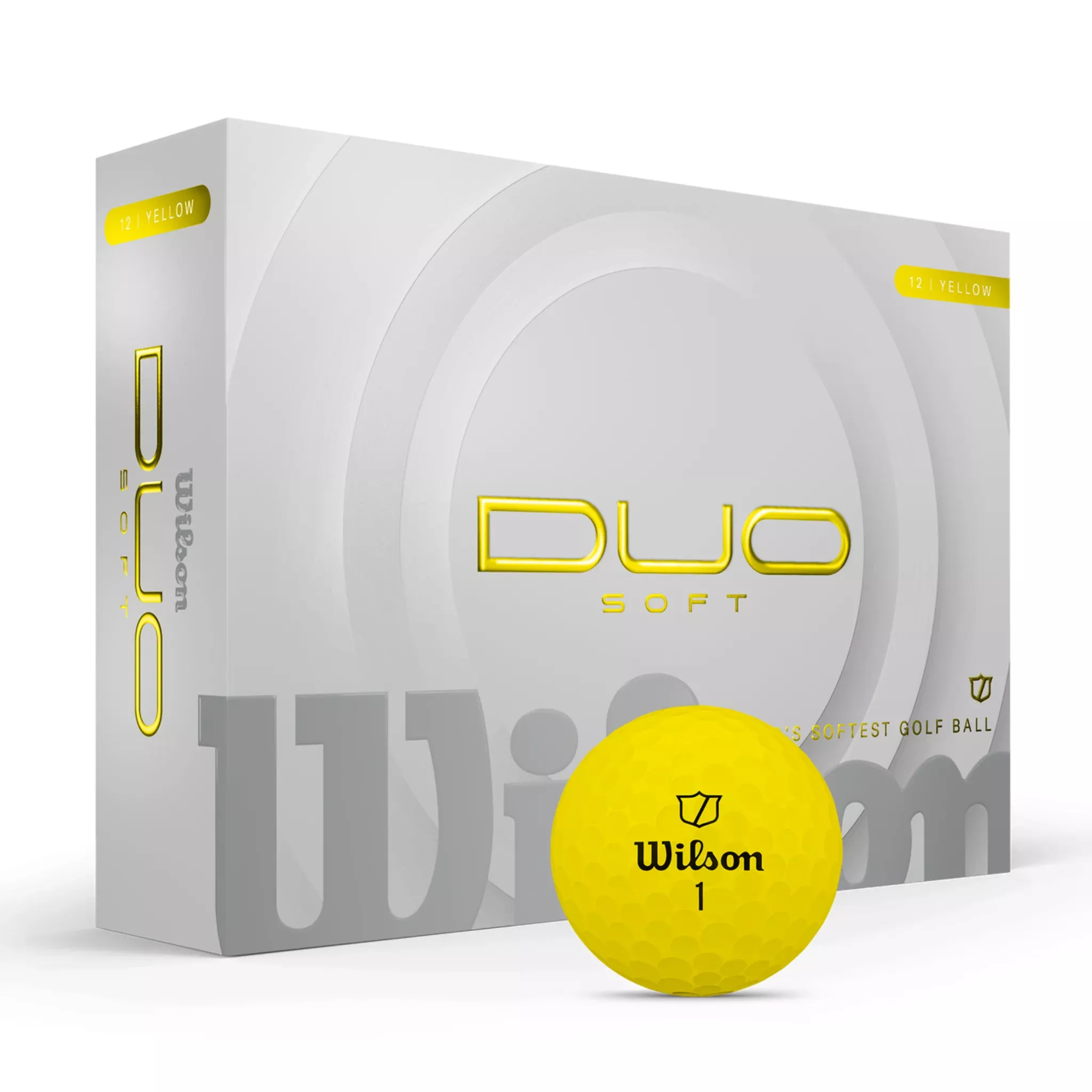 Wilson 2025 DUO Soft Golf Balls | Yellow