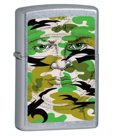 Zippo Hidden Face Street Chrome