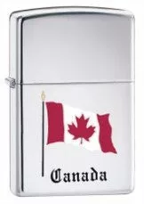 Zippo Waving Canada Flag